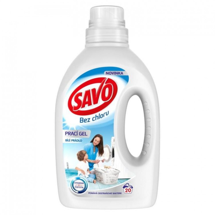 Savo gel 20dávek/1l na praní bez Cl Bílé | Prací prostředky - Prací gely, tablety a mýdla Savo gel 20dávek/1l na praní bez Cl Bílé | Prací prostředky - Prací gely, tablety a mýdla